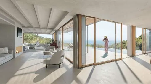 Newly built house in Costa d'en Blanes with sea views Newly built house in Costa d'en Blanes with sea views